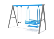 Xích đu ghế  đơn ghế kép- ABD 661