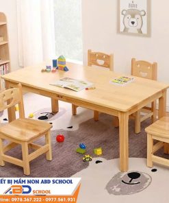 Ghế Gỗ Mầm Non An Toàn