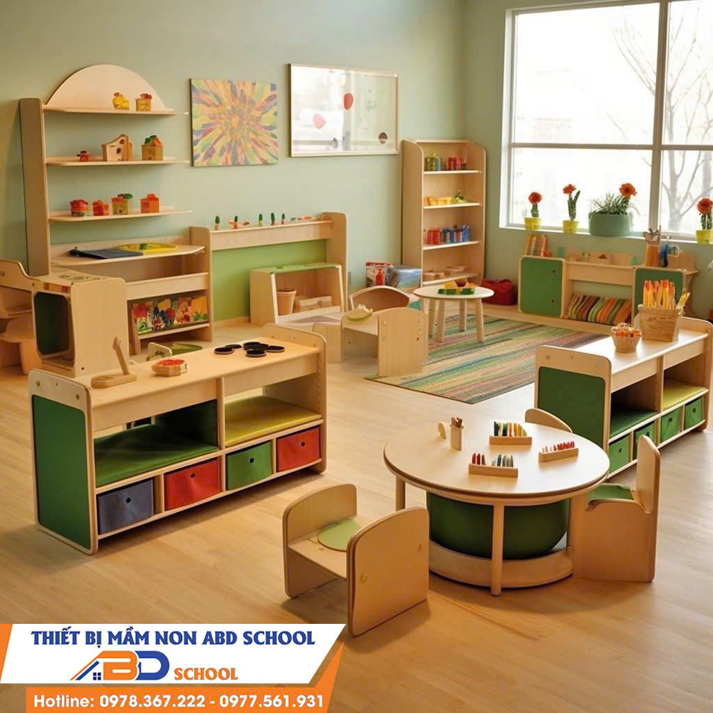 Sunny Wood Table Set