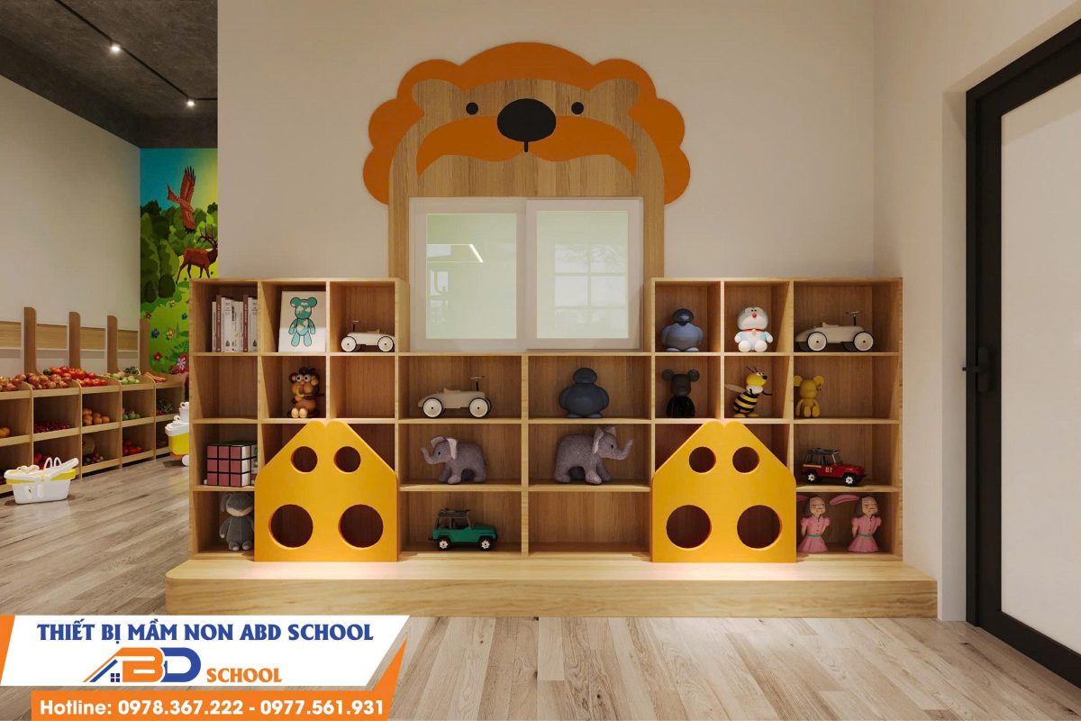 kệ giá sách mầm non